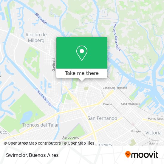 Mapa de Swimclor