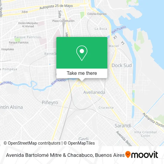 Avenida Bartolomé Mitre & Chacabuco map