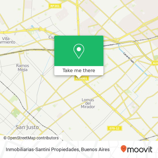 Inmobiliarias-Santini Propiedades map