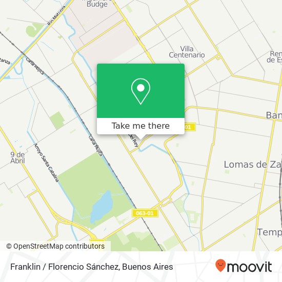 Franklin / Florencio Sánchez map