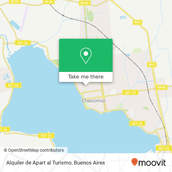 Alquiler de Apart al Turismo map