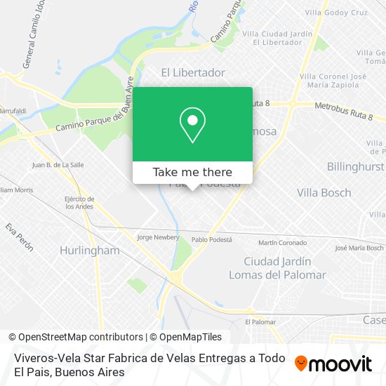 Viveros-Vela Star Fabrica de Velas Entregas a Todo El Pais map