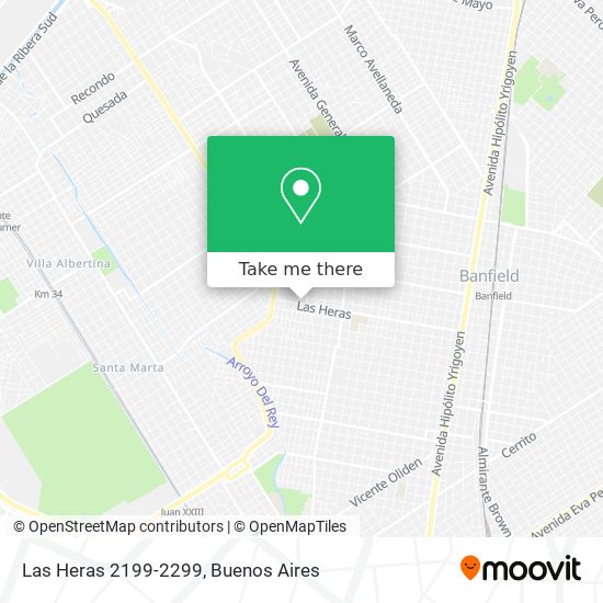 Mapa de Las Heras 2199-2299