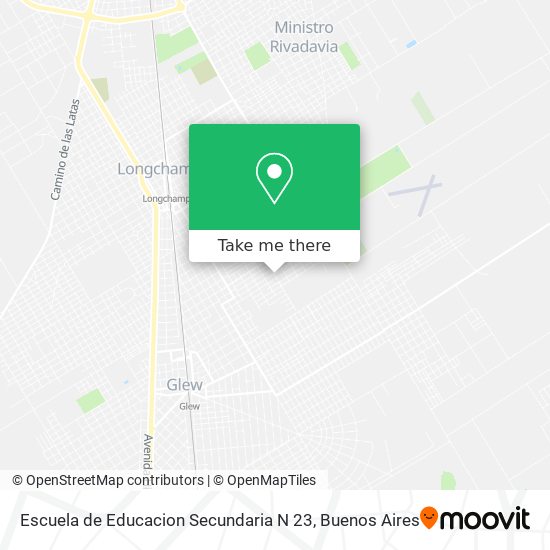 Mapa de Escuela de Educacion Secundaria N 23