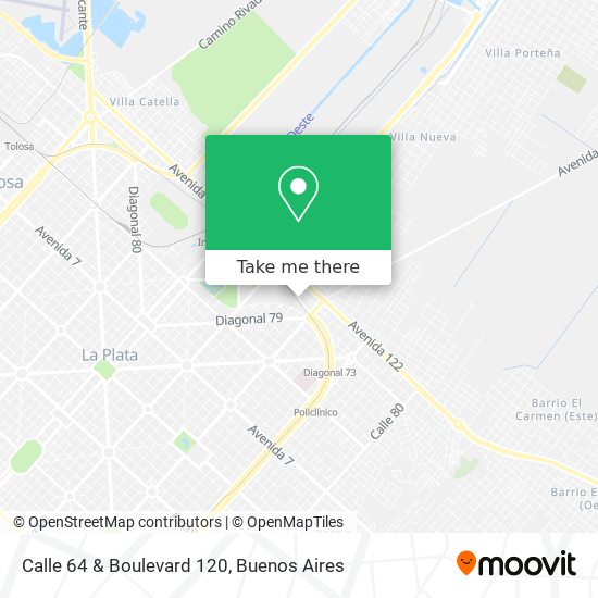 Calle 64 & Boulevard 120 map