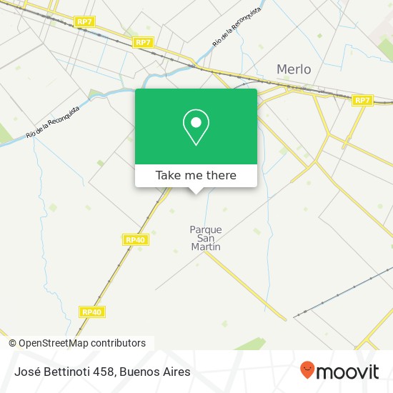 José Bettinoti 458 map