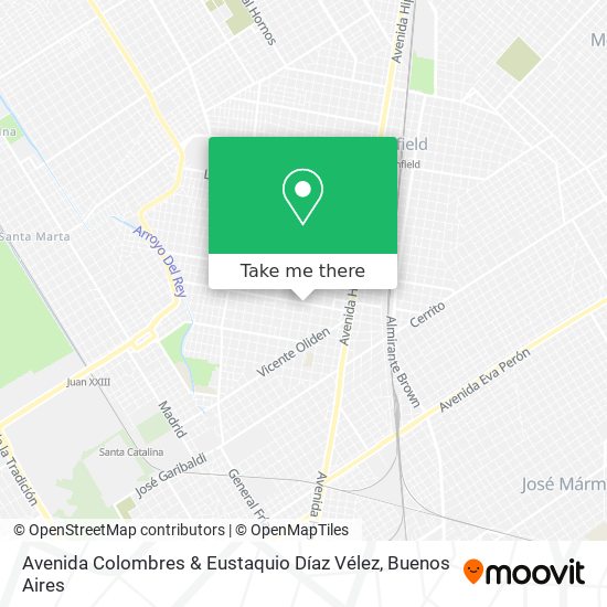 Avenida Colombres & Eustaquio Díaz Vélez map