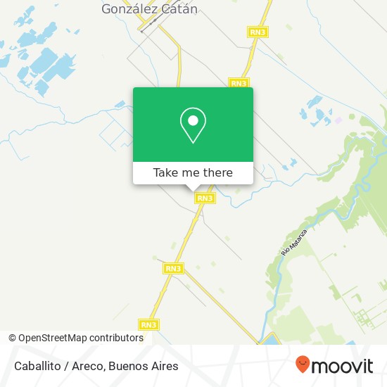 Caballito / Areco map