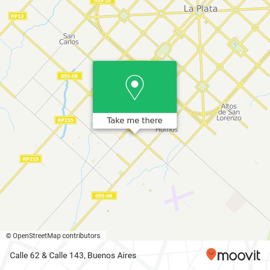 Calle 62 & Calle 143 map