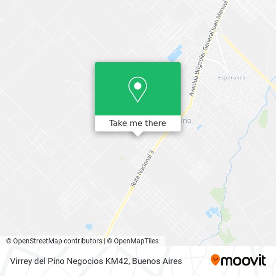 Mapa de Virrey del Pino Negocios KM42