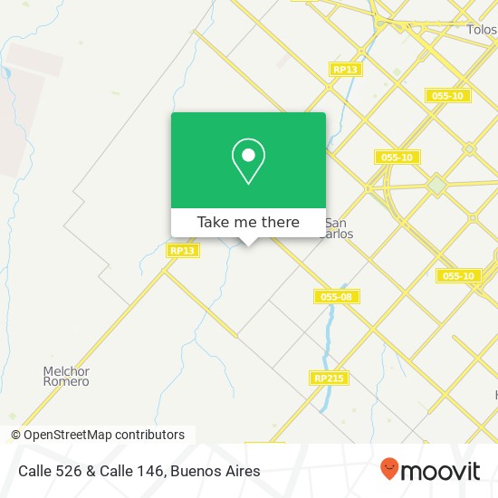Calle 526 & Calle 146 map