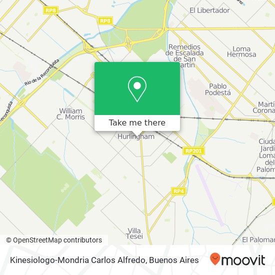 Kinesiologo-Mondria Carlos Alfredo map