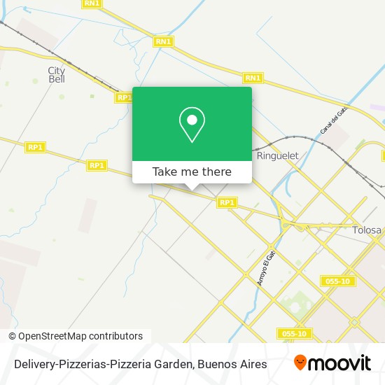 Mapa de Delivery-Pizzerias-Pizzeria Garden