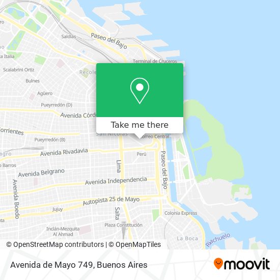 Avenida de Mayo 749 map