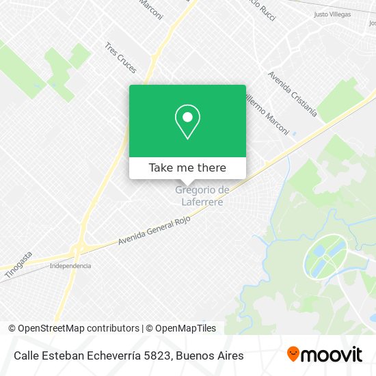 Calle Esteban Echeverría 5823 map