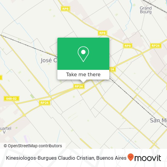 Mapa de Kinesiologos-Burgues Claudio Cristian