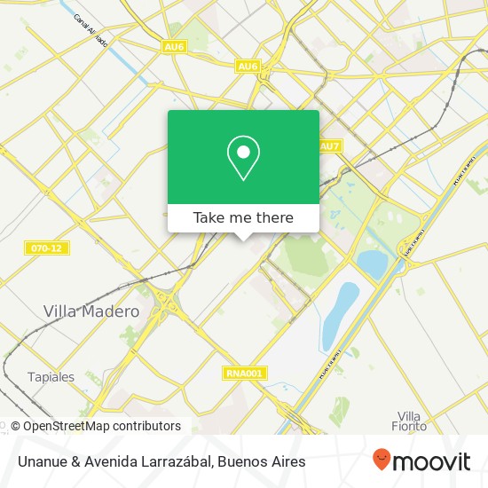 Unanue & Avenida Larrazábal map