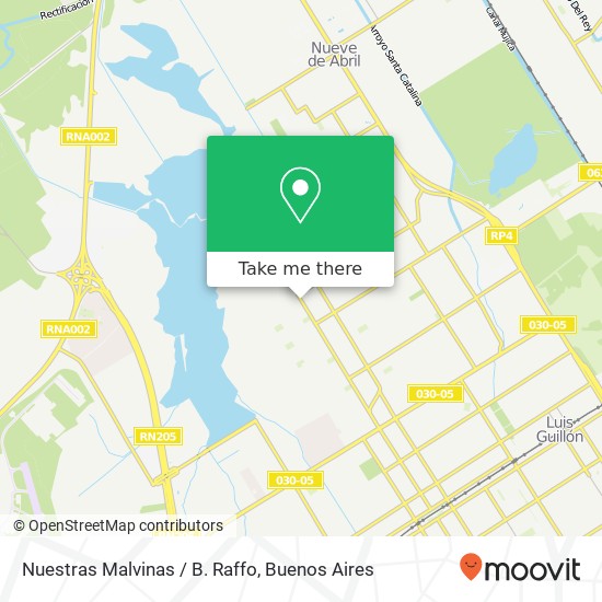 Nuestras Malvinas / B. Raffo map