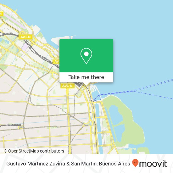 Gustavo Martínez Zuviría & San Martín map