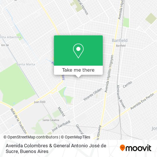 Avenida Colombres & General Antonio José de Sucre map
