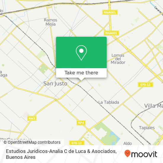 Estudios Juridicos-Analia C de Luca & Asociados map