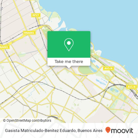 Gasista Matriculado-Benitez Eduardo map