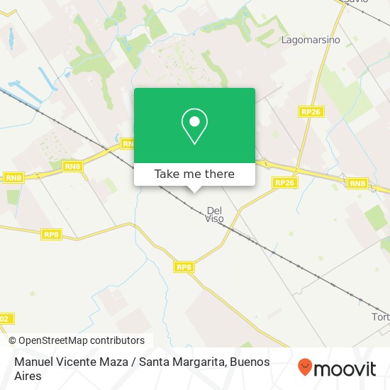 Manuel Vicente Maza / Santa Margarita map