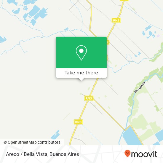 Areco / Bella Vista map