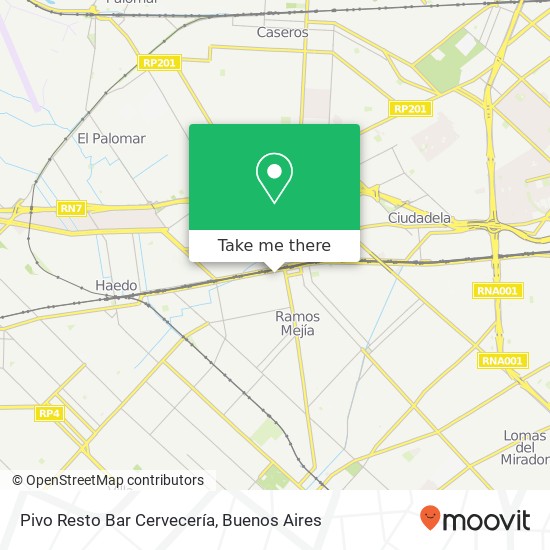 Mapa de Pivo Resto Bar Cervecería