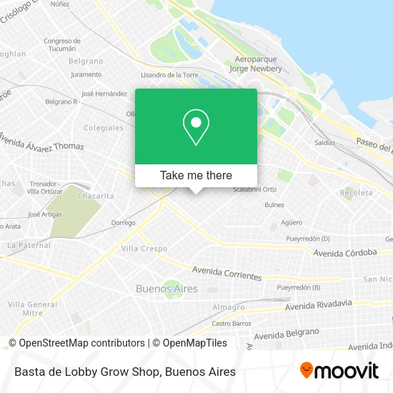 Basta de Lobby Grow Shop map