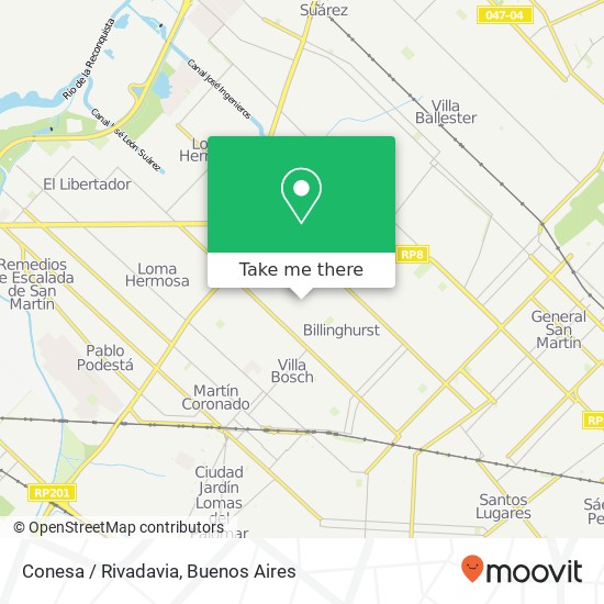 Mapa de Conesa / Rivadavia