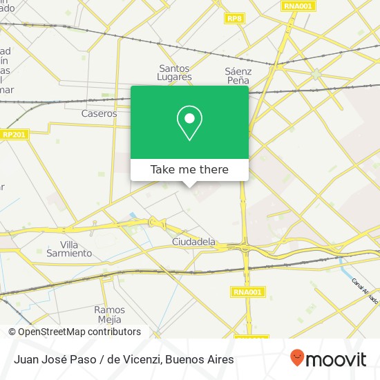 Juan José Paso / de Vicenzi map