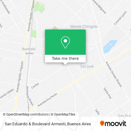 San Eduardo & Boulevard Armesti map