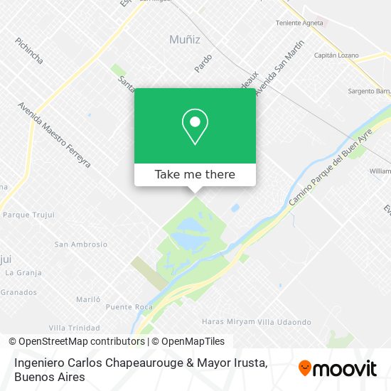 Ingeniero Carlos Chapeaurouge & Mayor Irusta map