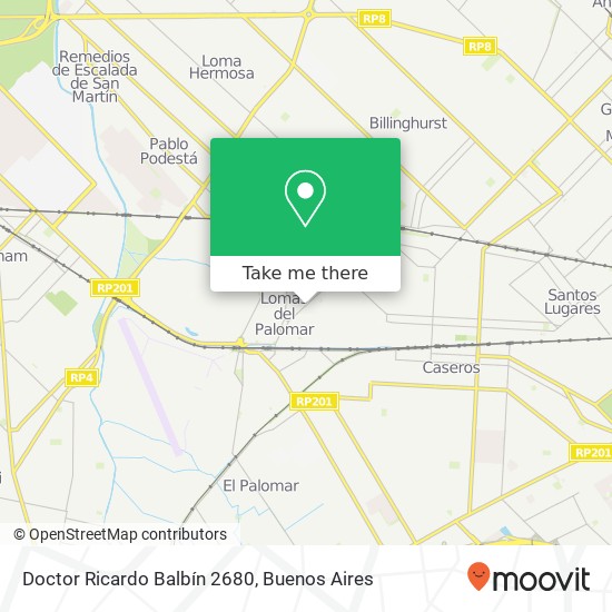 Doctor Ricardo Balbín 2680 map