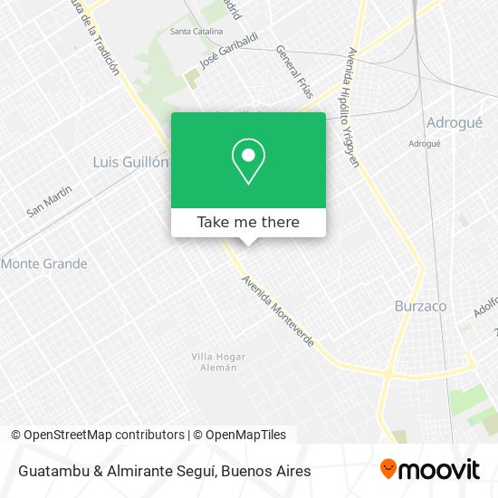 Mapa de Guatambu & Almirante Seguí