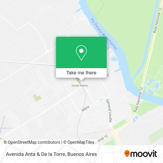 Avenida Anta & De la Torre map