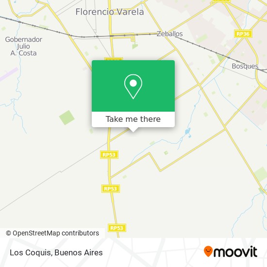 Mapa de Los Coquis