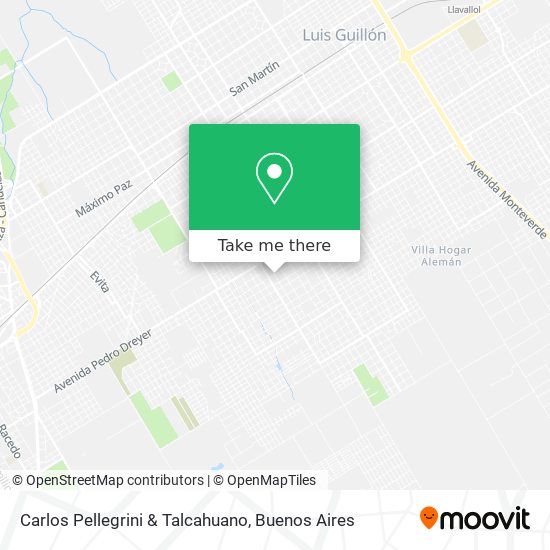 Mapa de Carlos Pellegrini & Talcahuano