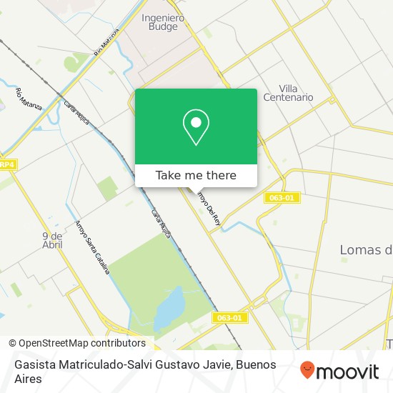 Gasista Matriculado-Salvi Gustavo Javie map