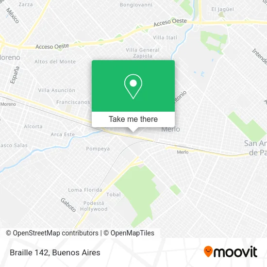 Braille 142 map