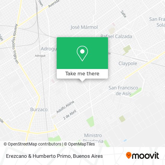 Erezcano & Humberto Primo map