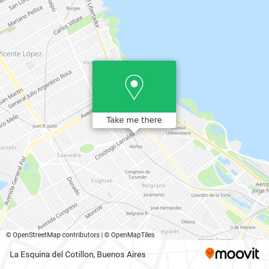 La Esquina del Cotillon map