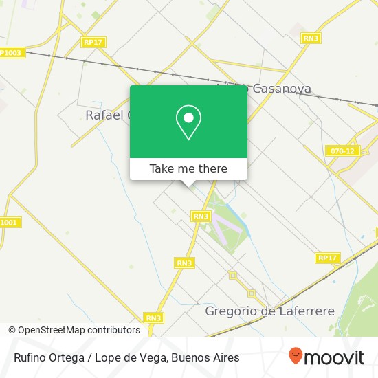 Mapa de Rufino Ortega / Lope de Vega