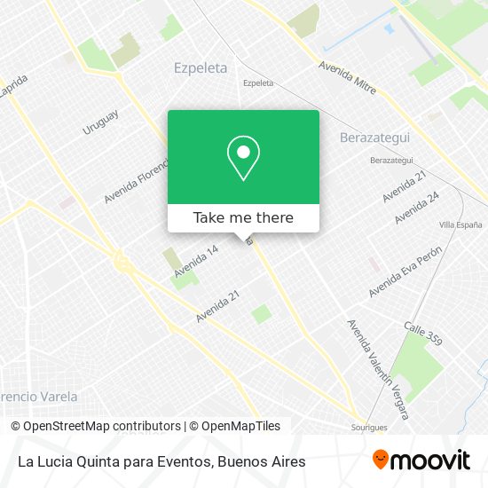 La Lucia Quinta para Eventos map