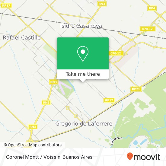 Coronel Montt / Voissin map
