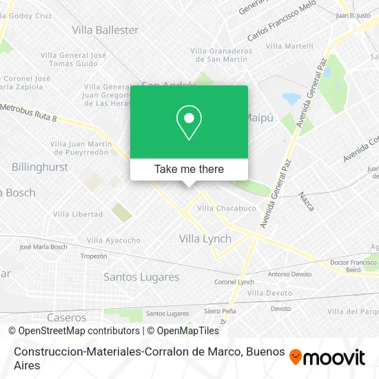 Mapa de Construccion-Materiales-Corralon de Marco