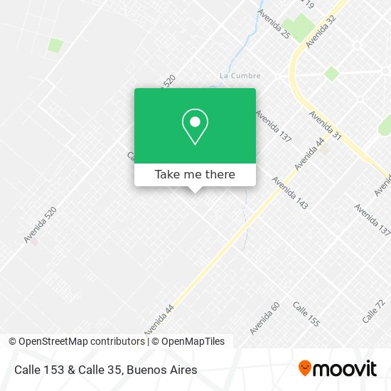 Calle 153 & Calle 35 map