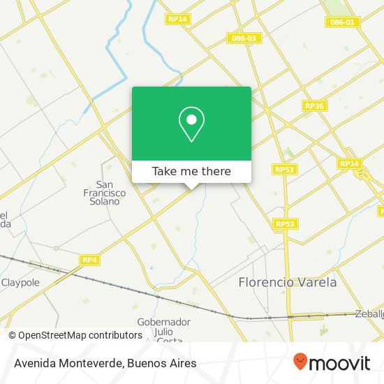 Avenida Monteverde map