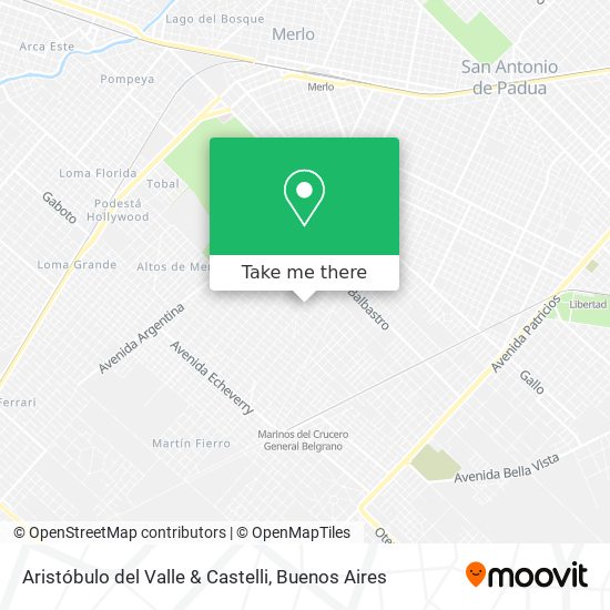 Mapa de Aristóbulo del Valle & Castelli